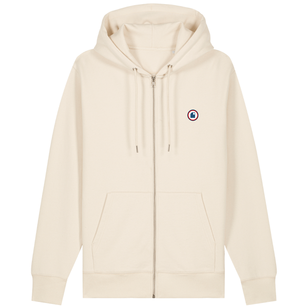 HONO Surfwear, HONO surfwear france, HONO SURFWEAR bio, HONO surfwear homme, HONO surfwear femme, HONO surfwear eco, HONO surfwear eco-reponsable, HONO surfwear coton organic,Hoodie surfwear France HONO, surfwear eco, surfwear vegan. Vêtements hommes et vêtements femmes bio français, hoodie zippé gros logo dos.