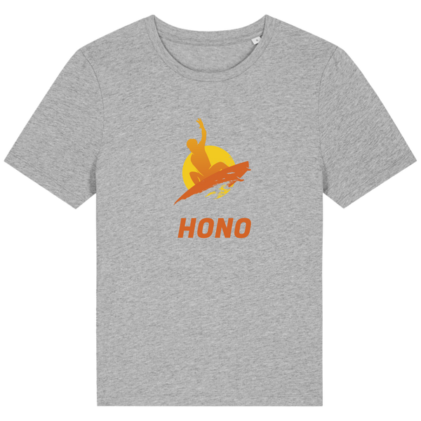 HONO Surfwear, HONO surfwear france, HONO SURFWEAR bio, HONO surfwear homme, HONO surfwear femme, HONO surfwear eco, HONO surfwear eco-reponsable, HONO surfwear coton organic,T-shirt surfwear France HONO, surfwear eco, surfwear vegan. vêtements femmes bio français,T-shirt femme surf gros logo.