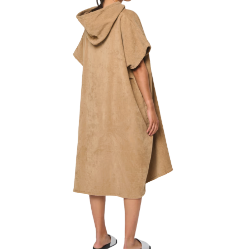 Poncho éco-responsable en coton bio unisexe