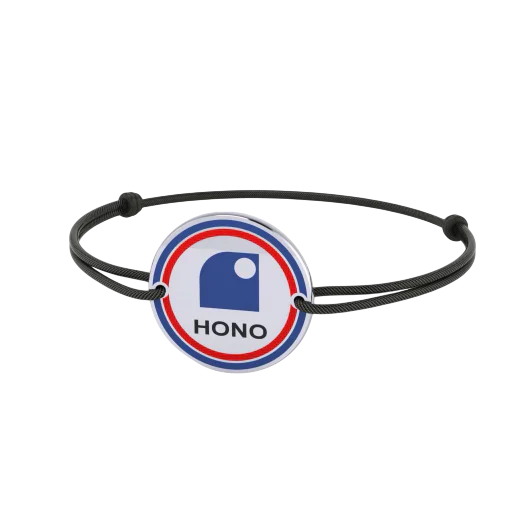 Bracelet HONO TEAM plaqué argent émaillé