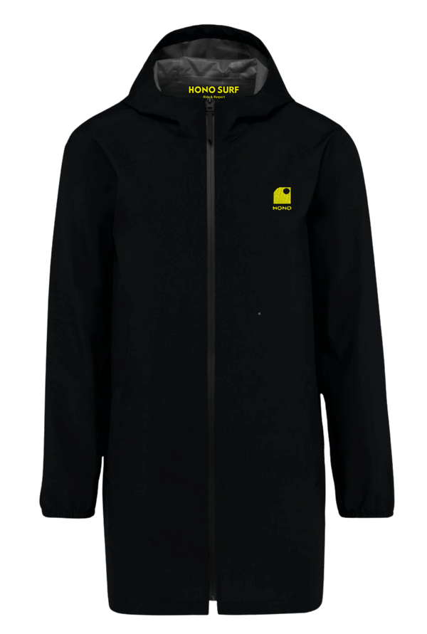 Veste imperméable éco-responsable unisexe HONO noire