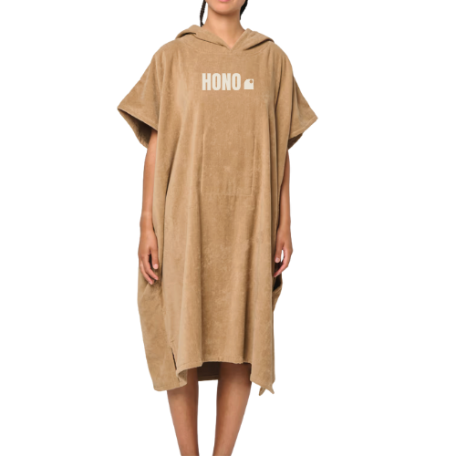 Poncho éco-responsable en coton bio unisexe