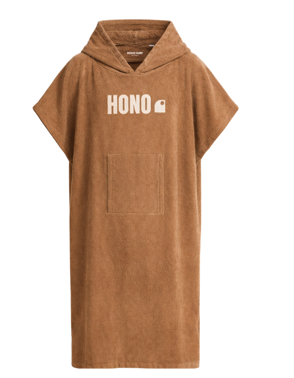 Poncho beige surfwear éco HONO France