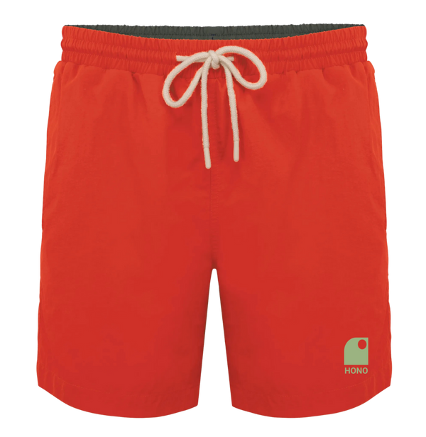 Short de bain éco-responsable HONO Wave -paprika-