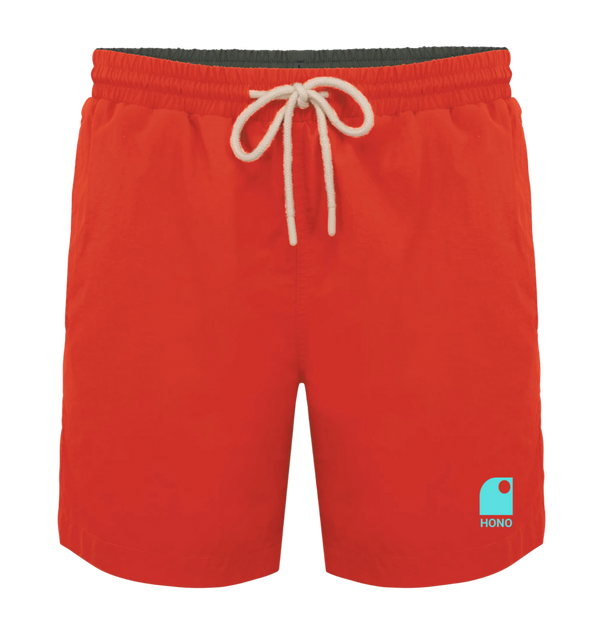 Short de bain éco-responsable HONO Wave -paprika-