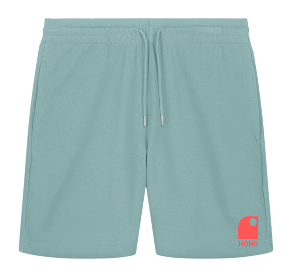 Short organic HONO Wave brodé-Téal Mostera-