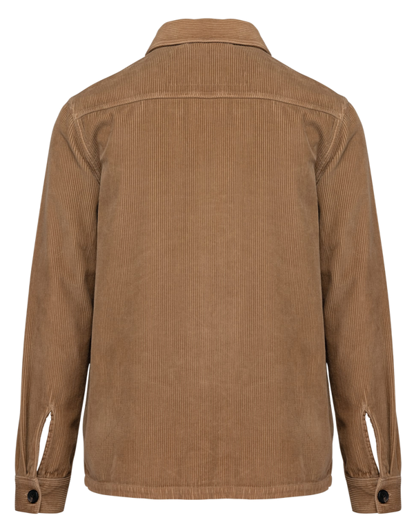 Surchemise caramel en velours surfwear éco-responsable