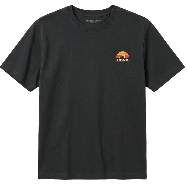 T-shirt noir vintage HONO Surf – Black Rock