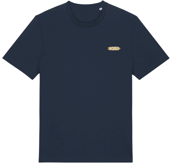 T-Shirt HONO BOARDFISH brodé jaune