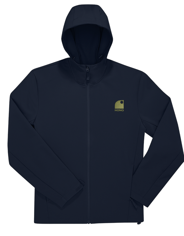 Veste Softshell Hiver 3 Couches Recyclée – Protection Chaude & Durable-Noire