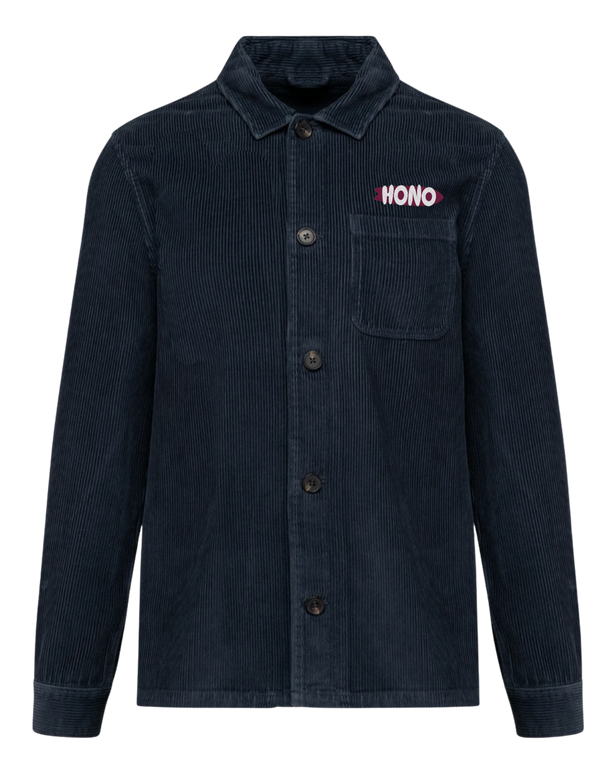 Surchemise velours éco-responsable HONO bleu navy