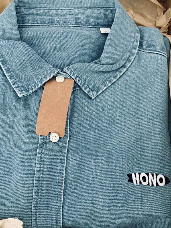 Chemise en jean surfwear femme éco-responsable HONO