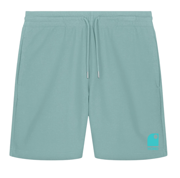 Short organic HONO Wave brodé-Téal Mostera-