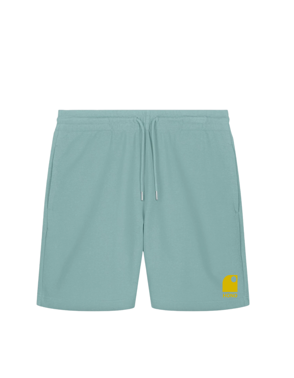 Short organic HONO Wave brodé-bleu lagon-