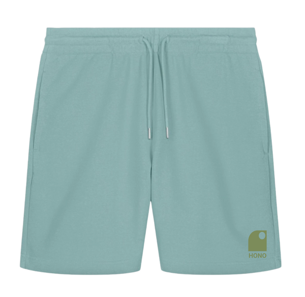 Short organic HONO Wave brodé-Téal Mostera-