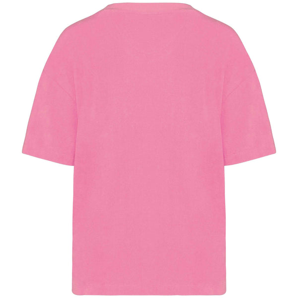 T-shirt surf femme HONO en éponge bio rose, vue dos