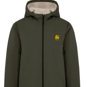 Veste imperméable doublée sherpa HONO Surf, surfwear éco-responsable en France. Surfwear chaud et confortable disponible sur notre surfshop – surfwear France.