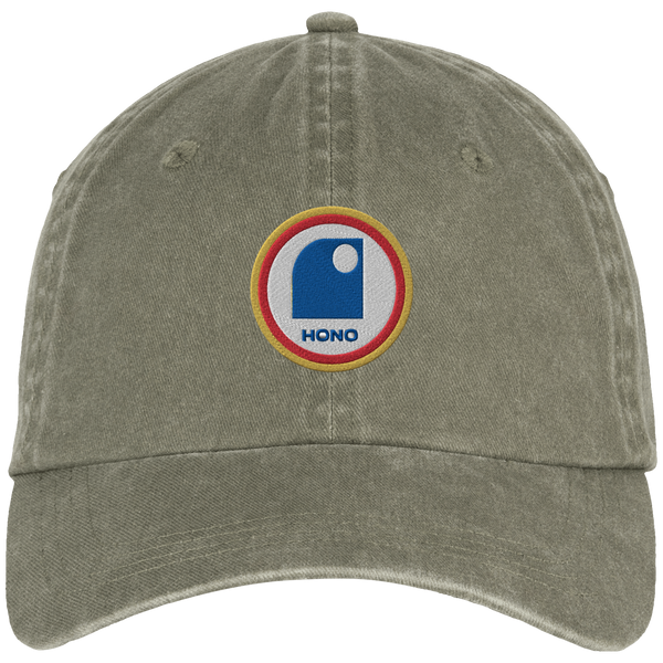 Casquette "washed out " HONO TEAM brodée  100%coton bio