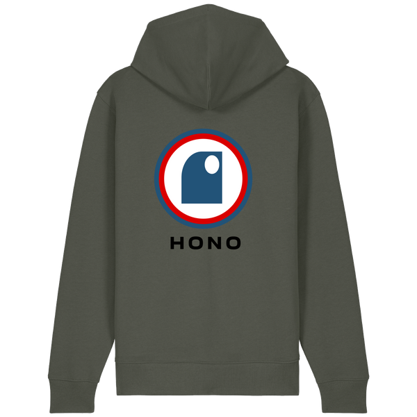 Sudadera con cremallera HONO TEAM - Logotipo grande en la espalda