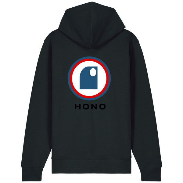 Sudadera con cremallera HONO TEAM - Logotipo grande en la espalda