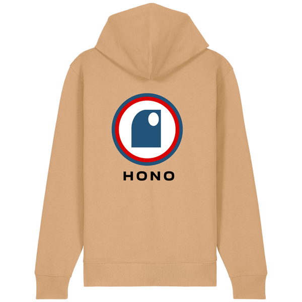 Sudadera con cremallera HONO TEAM - Logotipo grande en la espalda