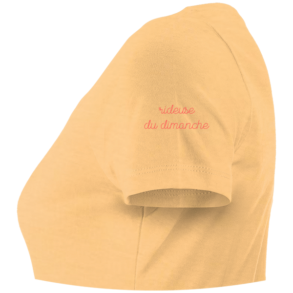 T-shirt Ajusté Rideuse du dimanche brodé, 100% coton bio