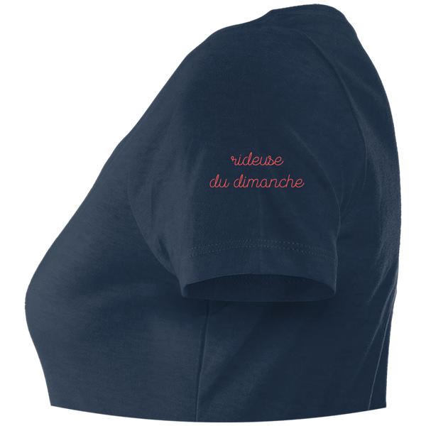 T-shirt Ajusté Rideuse du dimanche brodé, 100% coton bio