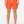 Short de bain  recyclé surf homme HONO coloris paprika porté avec logo brodé jaune et cordon de serrage blanc