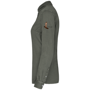 Chemise washed femme "Rideuse du dimanche" éco responsable