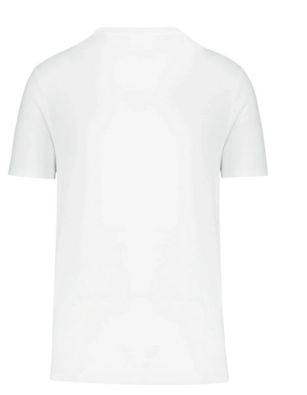 T-shirt bio HONO Love – Blanc & Bleu