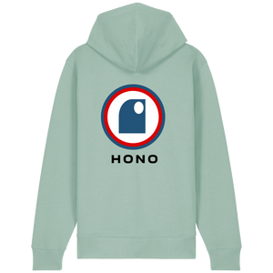 Hoodie Zippé HONO TEAM-gros logo dos