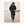 Unisex eco-friendly fleece-lined raincoat, navy blue