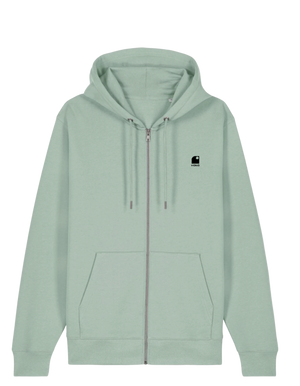 Hoodie Zippé HONO WAVY- logo noir brodé