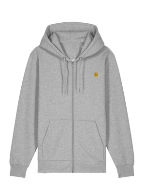 Hoodie Zippé HONO WAVY- logo jaune brodé