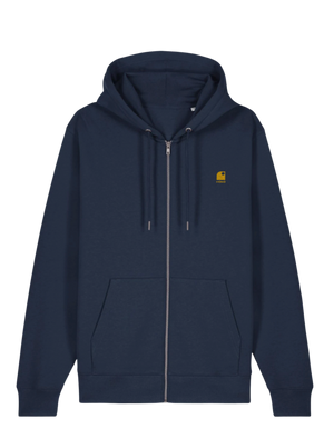 Hoodie Zippé HONO WAVY- logo jaune brodé