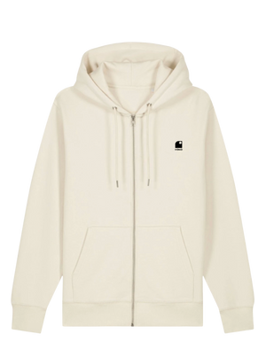 Hoodie Zippé HONO WAVY- logo noir brodé