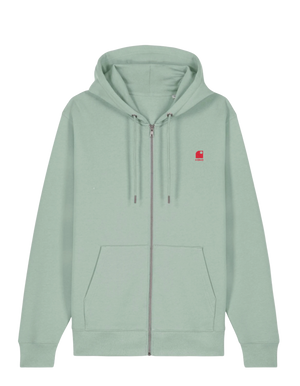 Hoodie Zippé HONO WAVY- logo corail brodé