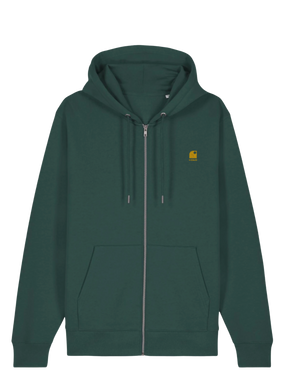Hoodie Zippé HONO WAVY- logo jaune brodé