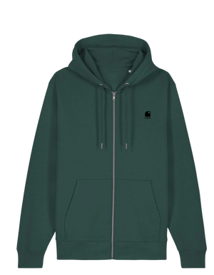 Hoodie Zippé HONO WAVY- logo noir brodé