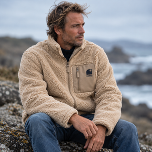 Veste polaire  unisexe – Polaire éco chaude et durable-beige