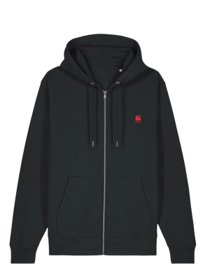 Hoodie Zippé HONO WAVY- logo corail brodé
