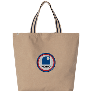 Grand sac plage recyclé HONO TEAM  -coton et polyester recyclé-