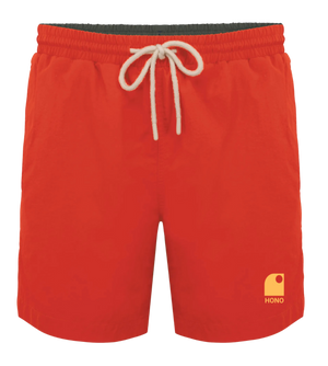 Short de bain éco-responsable  HONO Wave -paprika-