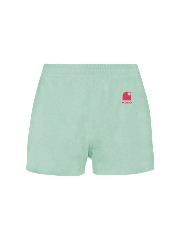 Short éponge éco responsable logo Hono Wave brodé -Lagon-