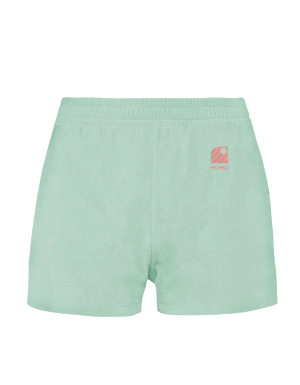 Short éponge éco responsable logo Hono Wave brodé -Lagon-