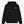 Sweat à capuche surf HONO en coton bio noir avec logo poitrine, sweat surf éco-responsable premium de style surfwear français.