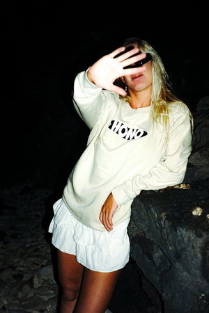 Sweatshirt à col rond HONO FISH-coton organic-