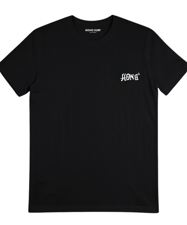 t-shirt-hono-surf-noir-logo-poitrine-collection-tiki-esprit-surf-urbain