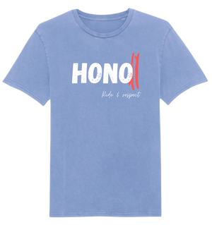 T-shirt surfwear Hono Surf vintage bleu coton organic eco repsonsable