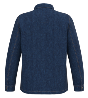 Veste en jean épaules tombantes unisexe brodée HONO FISH
